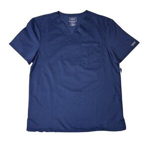 Cherokee Men’s Navy V-Neck Scrub Top – Size M